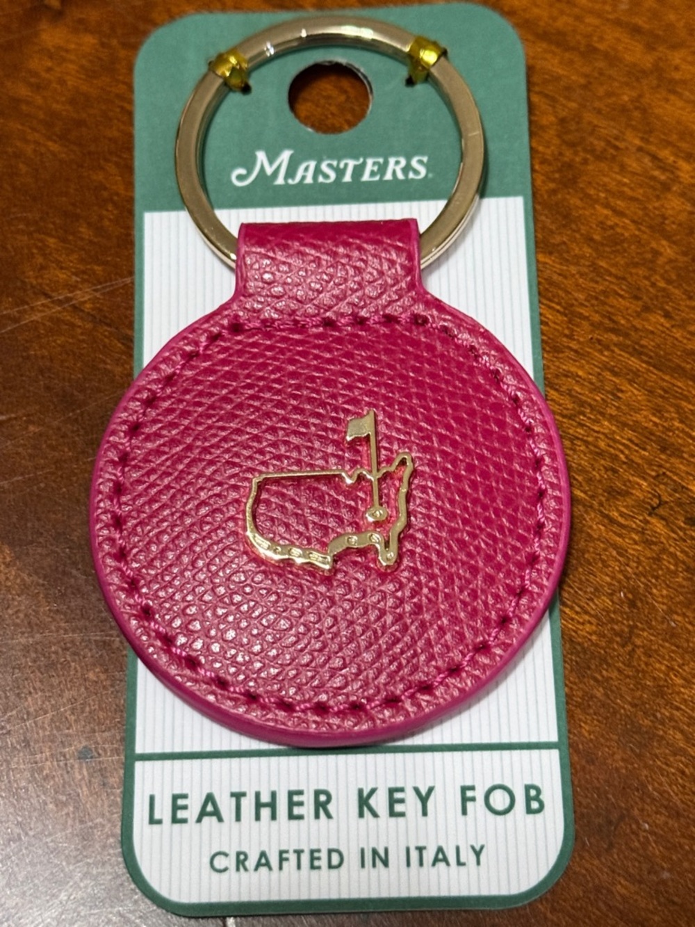 2026 Masters Tournament Italian Leather Round Key Fob!!🔥🔥🔥